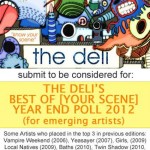 The Deli Magazine's Best of Portland Emerging Artists Year End Poll 2012 1st Place Honorable Mention